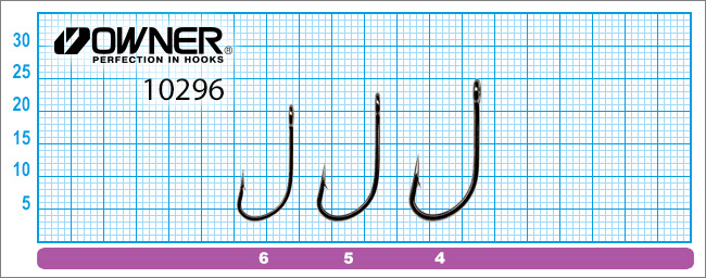 Размеры крючков для блесен Owner Owner 10296 (Y-300)