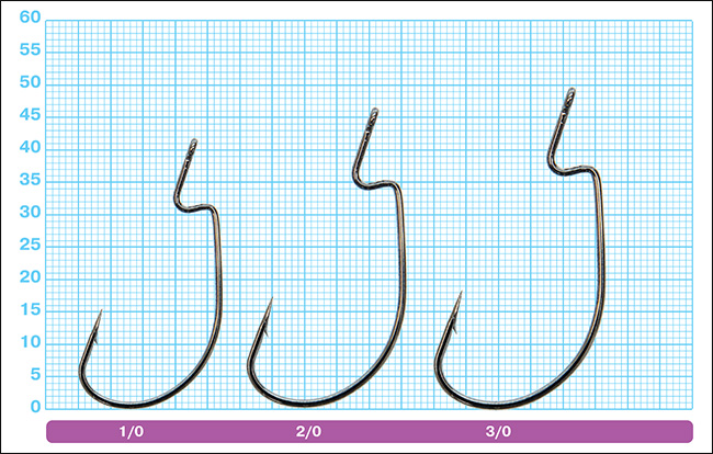 Размеры крючков Owner 11758 GO-27