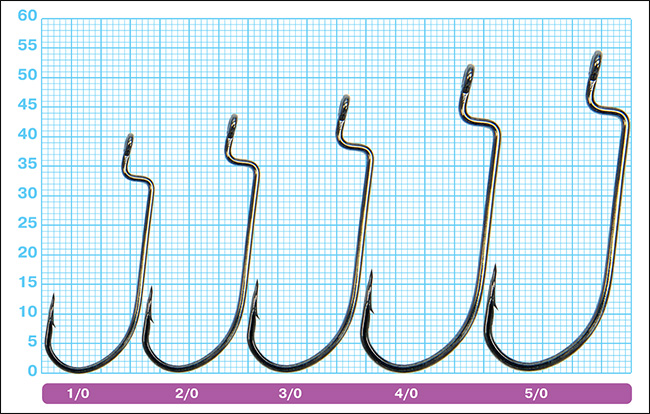 Размеры крючков Owner Offset Shank Wide Gap