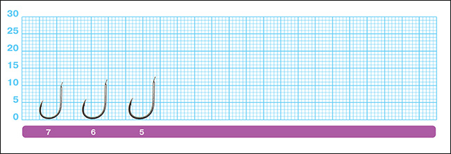 Размеры крючков Owner 50048 Cut Kawahagi