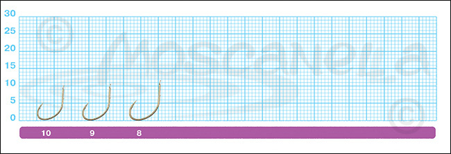 Размеры крючков Owner 50556 Budou