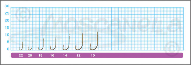 Размеры крючков Owner 56536 Match Sproat