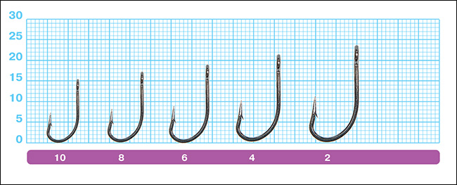 Размеры крючков для блесен Owner 51570 (S-99)