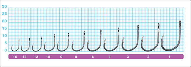 Размеры крючков Owner 50188 Iseama with Eye