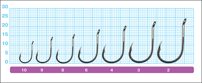 Размеры крючков Owner 53704 Cut Super CCN with Eye