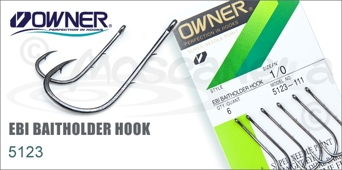 Крючки одинарные Owner/C'ultiva - 5123 Ebi Baitholder Hook
