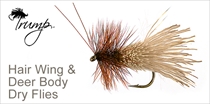 HAIR WING & DEER BODY DRY FLIES