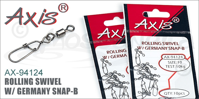 Изображение Axis AX-94124 Rolling Swivel w/ Germany Snap-B