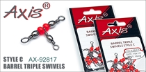 AX-92817 Barrel triple Swivels Style C