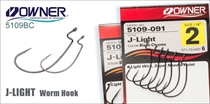 5109BC J-Light Worm Hook